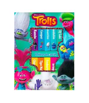 TROLLS 12 LIBROS DE CARTON
