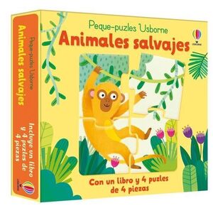 ANIMALES SALVAJES.  LIBRO + PUZZLE