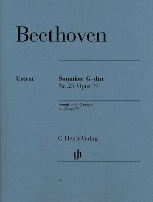 LUDWIG VAN BEETHOVEN: PIANO SONATINA NO. 25 IN G MAJOR OP. 79 (ALLA TEDESCA)